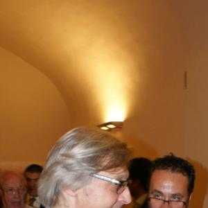 Nino Ventura e Vittorio Sgarbi alla Biennale di Venezia padiglione Piemonte